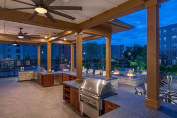 Gather at the dedicated indoor/outdoor clubhouse and kitchen space